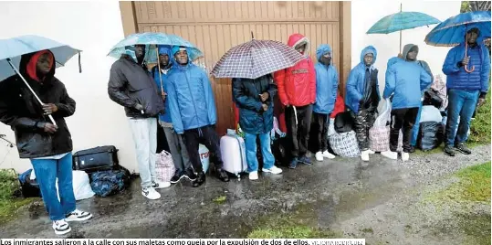 NUEVA PROTESTA DE REFUGIADOS EN MONTERROSO