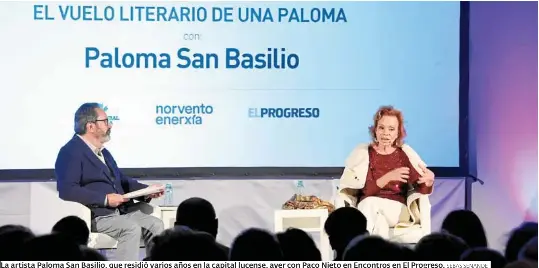 EL REENCUENTRO CON LUGO DE PALOMA SAN BASILIO