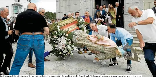 SOBRESALTO EN LA PROCESIÓN DE O VALADOURO