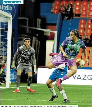 EL LUGO RESCATA UN PUNTO