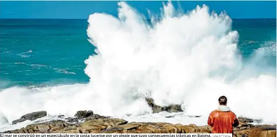 FUERTE VIENTO Y OLEAJE EN UN DÍA INVERNAL