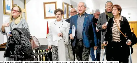 RESPALDO A TOMÉ DE SUS EDILES EN MONFORTE