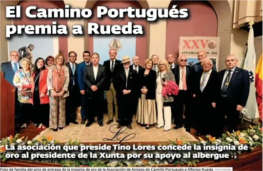 EL CAMINO PORTUGUÉS PREMIA A RUEDA