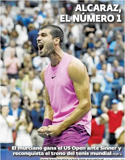 ALCARAZ, EL NÚMERO 1