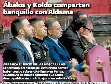ÁBALOS Y KOLDO COMPARTEN BANQUILLO CON ALDAMA