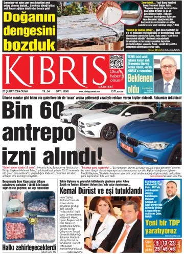 Kıbrıs Gazetesi - 23 Feb 2024