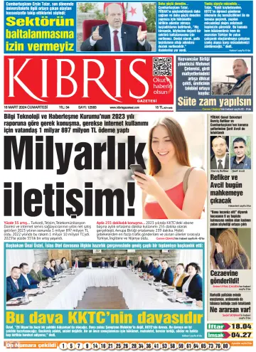 Kıbrıs Gazetesi - 16 Mar 2024