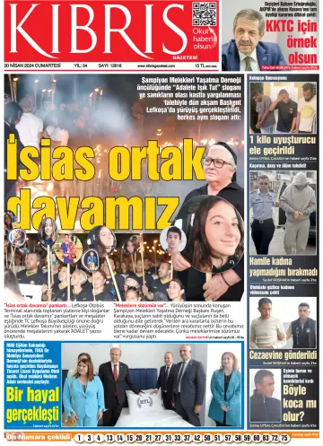 Kıbrıs Gazetesi - 20 апр. 2024