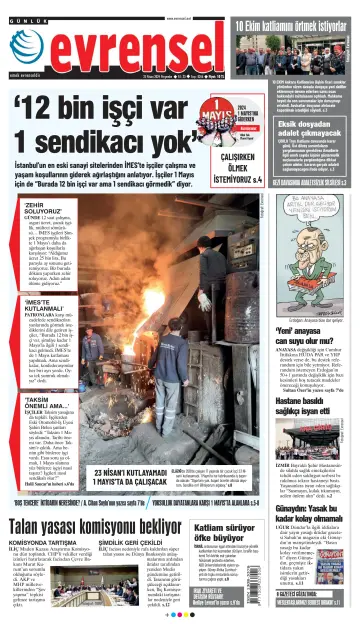 Evrensel Gazetesi - 25 四月 2024