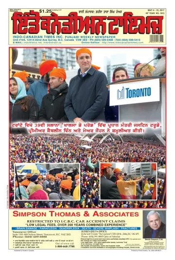 Indo-Canadian Times - 4 May 2017