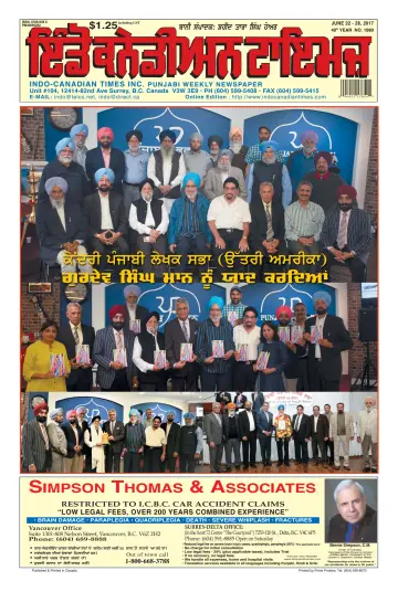 Indo-Canadian Times - 22 Jun 2017