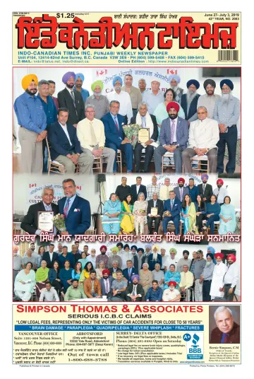 Indo-Canadian Times - 27 Jun 2019
