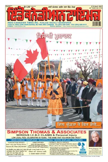 Indo-Canadian Times - 8 Apr 2021
