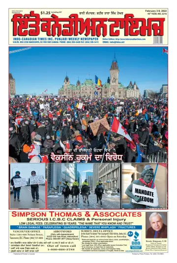 Indo-Canadian Times - 3 Feb 2022