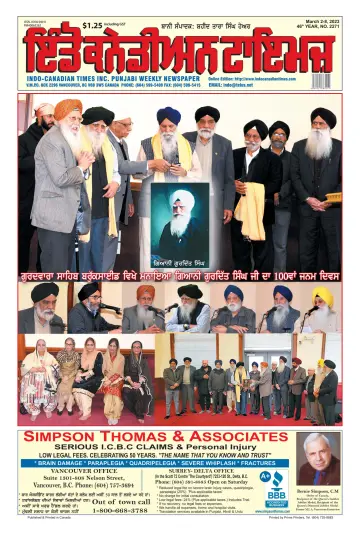 Indo-Canadian Times - 2 Mar 2023