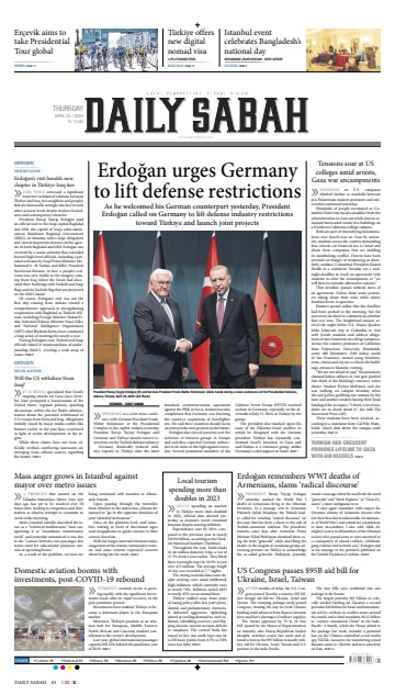 Daily Sabah (Turkey) - 25 四月 2024