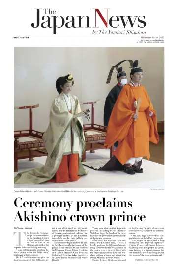 The Japan News by The Yomiuri Shimbun - 13 Nov 2020