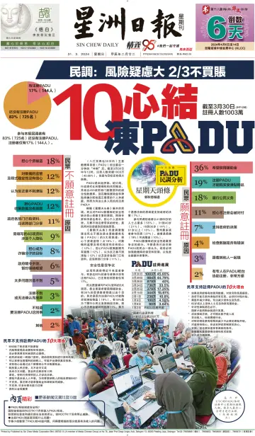 Sin Chew Daily - Johor Edition (Day) - 31 Mar 2024