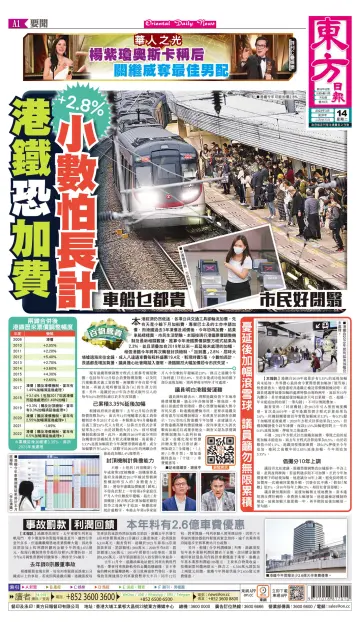 Oriental Daily News (HK) - 14 Mar 2023