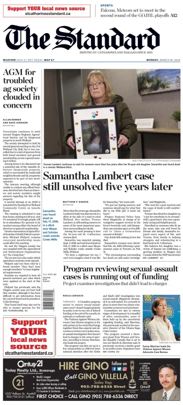 The Standard (St. Catharines) - 18 Mar 2024