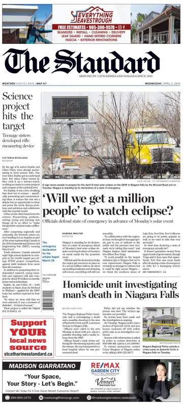 The Standard (St. Catharines) - 3 Apr 2024