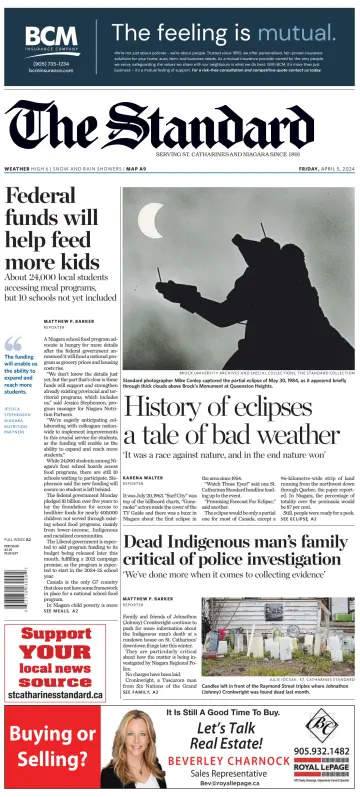 The Standard (St. Catharines) - 5 Apr 2024
