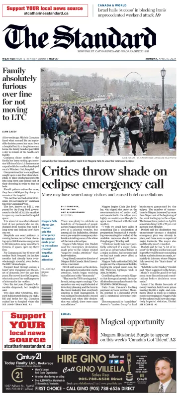 The Standard (St. Catharines) - 15 Apr 2024