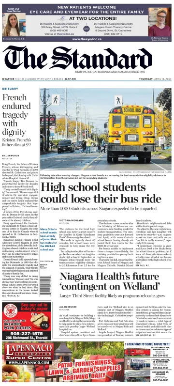 The Standard (St. Catharines) - 18 4月 2024