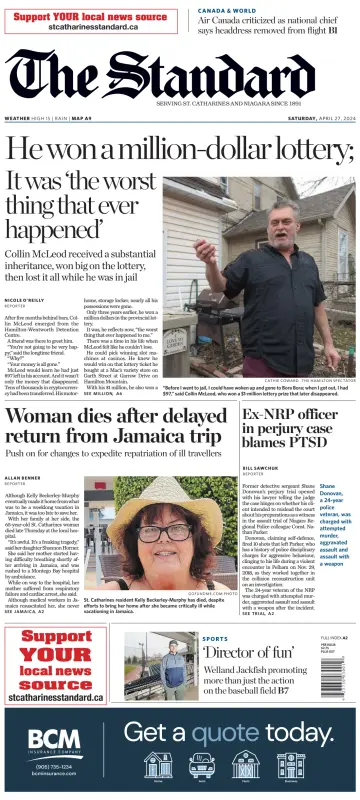The Standard (St. Catharines) - 27 Apr 2024
