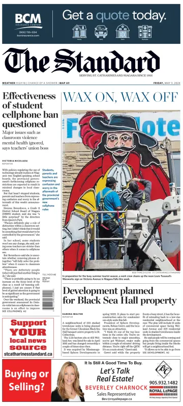 The Standard (St. Catharines) - 3 May 2024