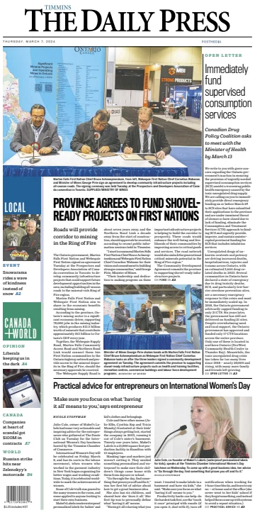 The Daily Press (Timmins) - 7 Mar 2024