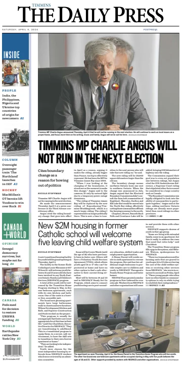 The Daily Press (Timmins) - 6 Apr 2024
