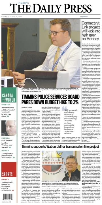 The Daily Press (Timmins) - 13 Apr. 2024