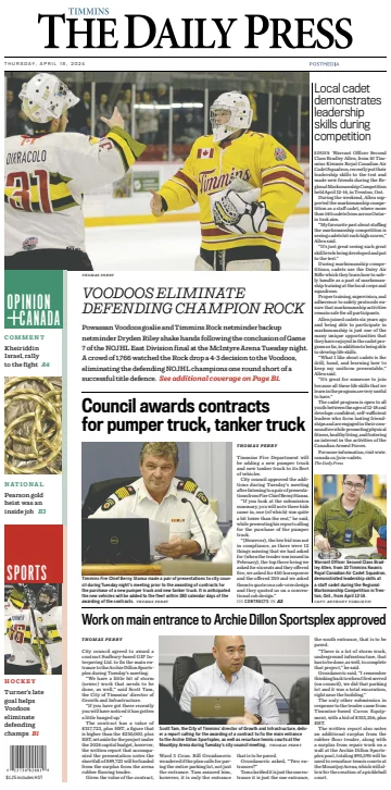 The Daily Press (Timmins) - 18 abr. 2024