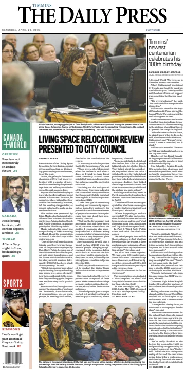 The Daily Press (Timmins) - 20 abr. 2024