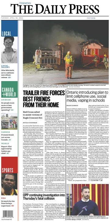The Daily Press (Timmins) - 30 avr. 2024
