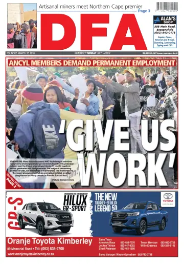 Diamond Fields Advertiser - 16 Jul 2019