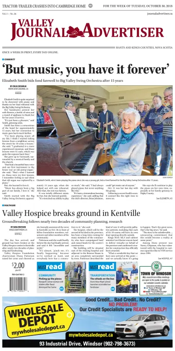 Valley Journal Advertiser - 30 Oct 2018
