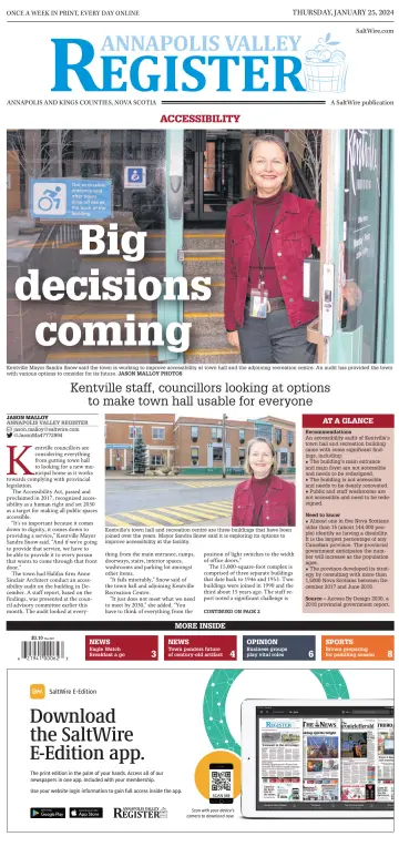 Annapolis Valley Register - 25 Ion 2024