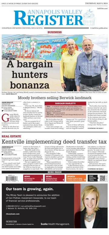 Annapolis Valley Register - 9 May 2024