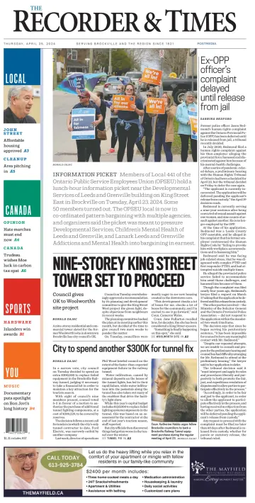 The Recorder & Times (Brockville) - 25 4월 2024