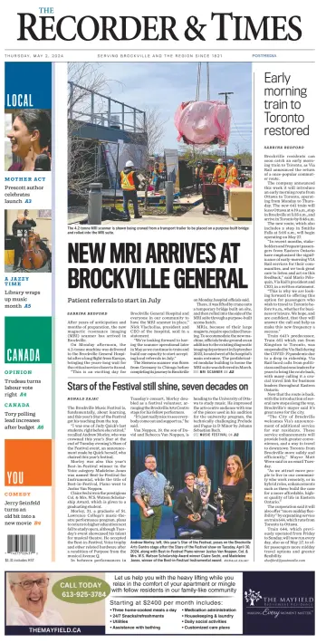 The Recorder & Times (Brockville) - 02 maio 2024