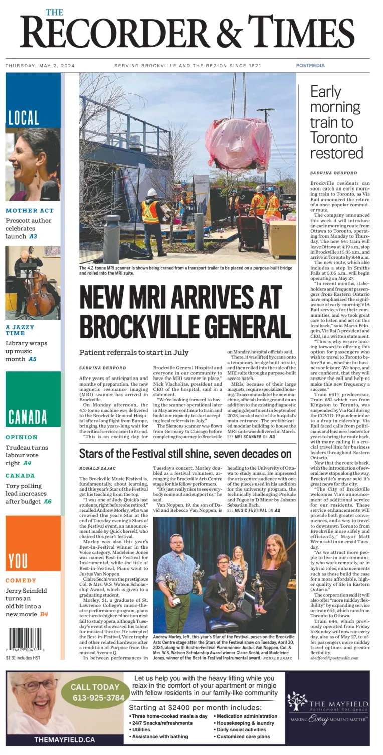 The Recorder & Times (Brockville)