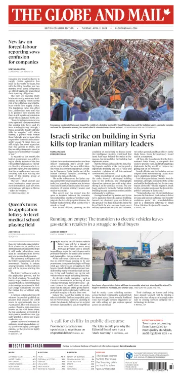 The Globe and Mail (BC Edition) - 2 Apr 2024