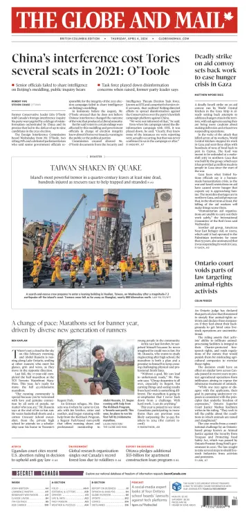 The Globe and Mail (BC Edition) - 4 Apr 2024