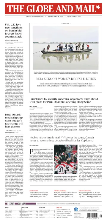 The Globe and Mail (BC Edition) - 19 Apr 2024