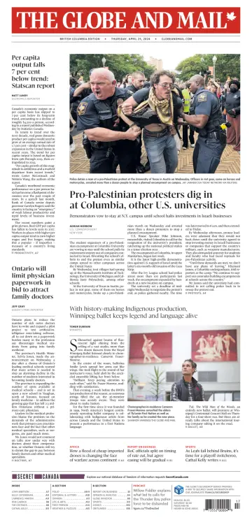 The Globe and Mail (BC Edition) - 25 Apr 2024