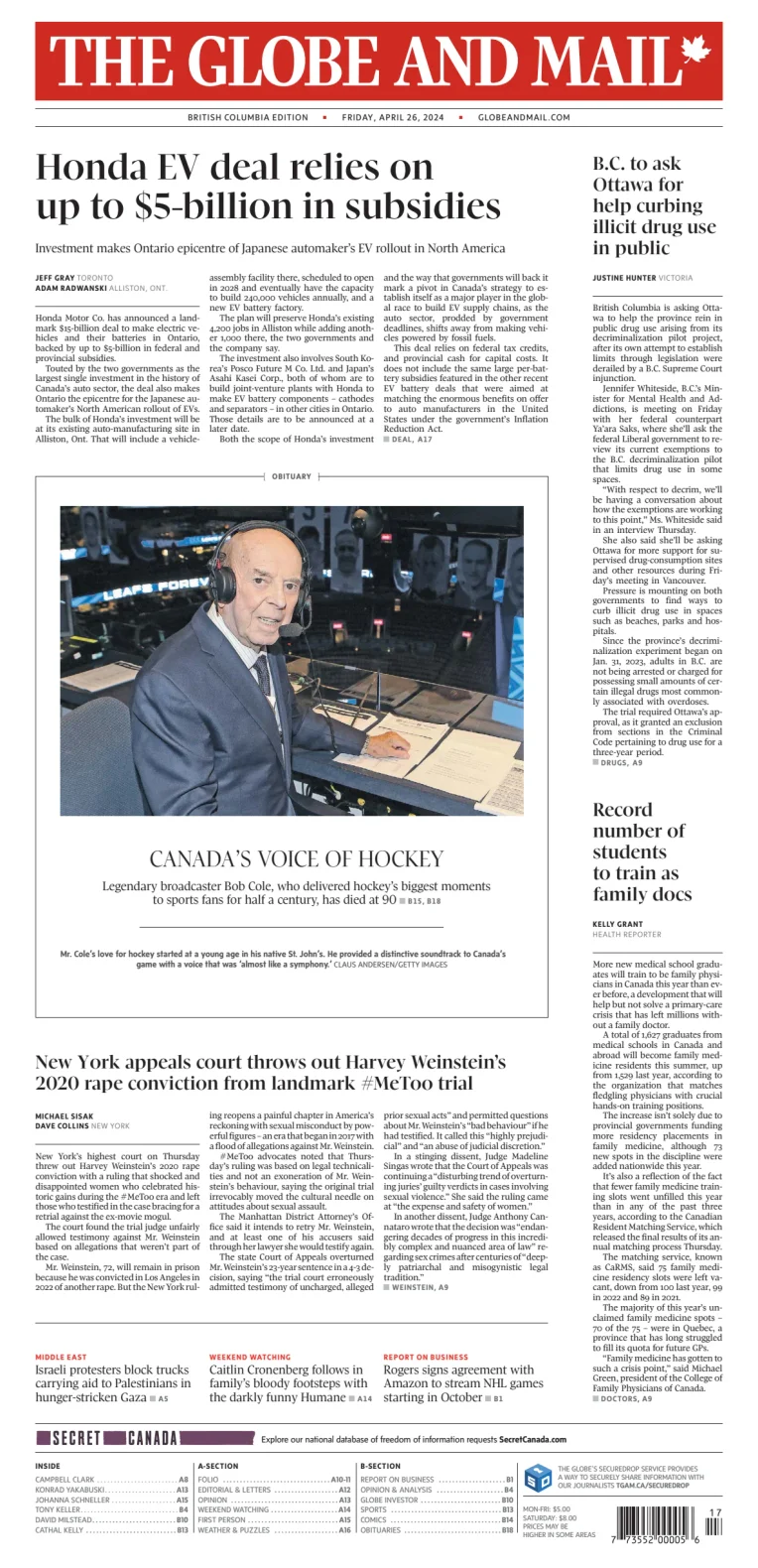The Globe and Mail (BC Edition)