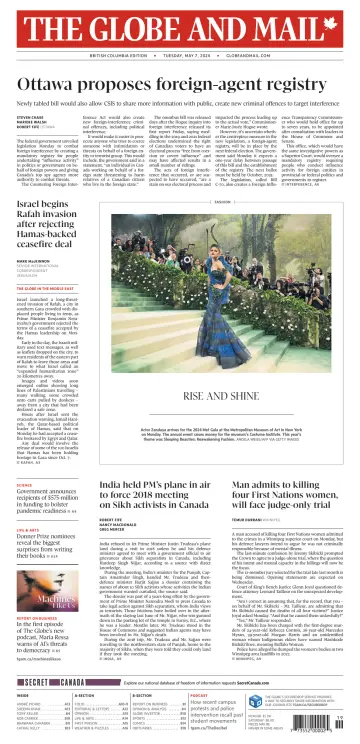 The Globe and Mail (BC Edition) - 7 May 2024