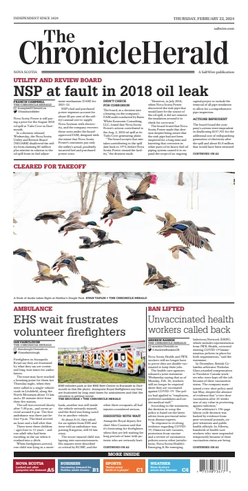 The Chronicle Herald (Provincial) - 22 Feb 2024